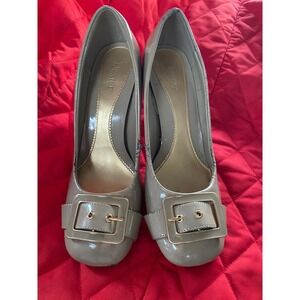 Dexter Pumps Block Heel Buckle Accents Career Party‎ Shoes Size 6.5